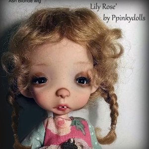 Lily Rose  doll 18cm-7 inches,1/8 bjd handmade doll