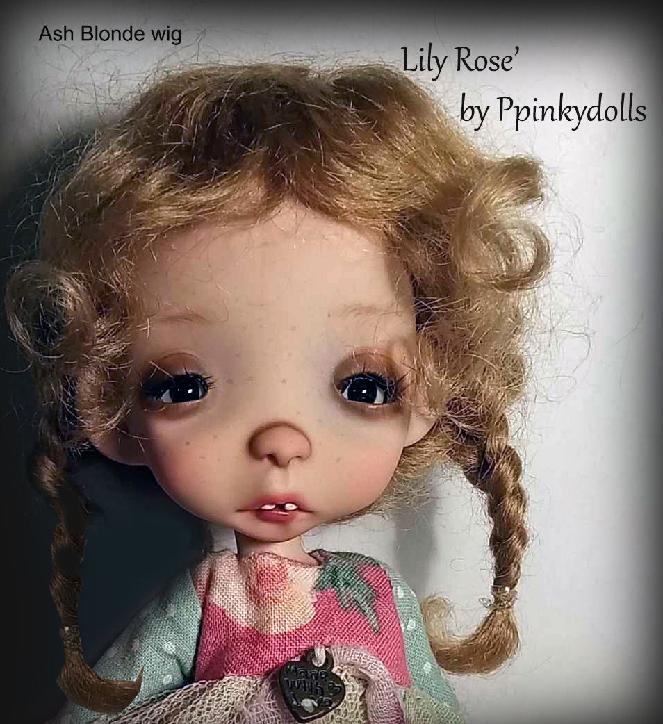 Lily Rose doll 18cm-7 inches,1/8 bjd handmade doll
