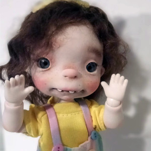 OOAK Lulu'bjd handmade resin doll 9 inches