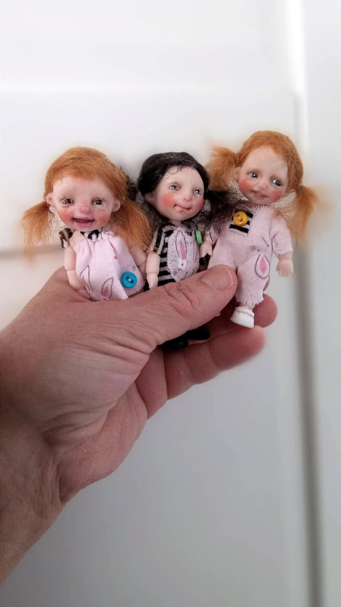 Baby Carot OOAK 3.5 inches dolls,joints body,ready art doll