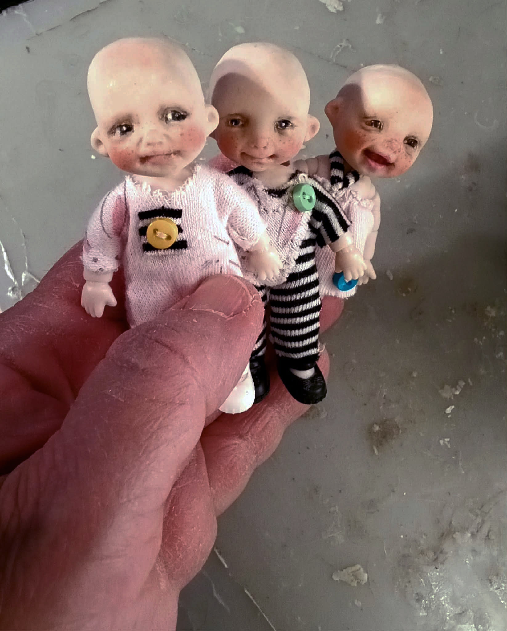 Baby Carot OOAK 3.5 inches dolls,joints body,ready art doll - Image 4