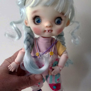 Lora 'bjd handmade resin doll 9 inches full set as photos