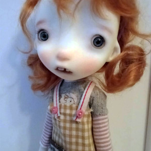 Malisa  ready bjd resin collectible doll ..OOAK 11.5 inches full set