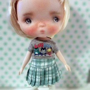 Popola blonde ooak handmade 9'' full set ready doll by Ppinkydolls