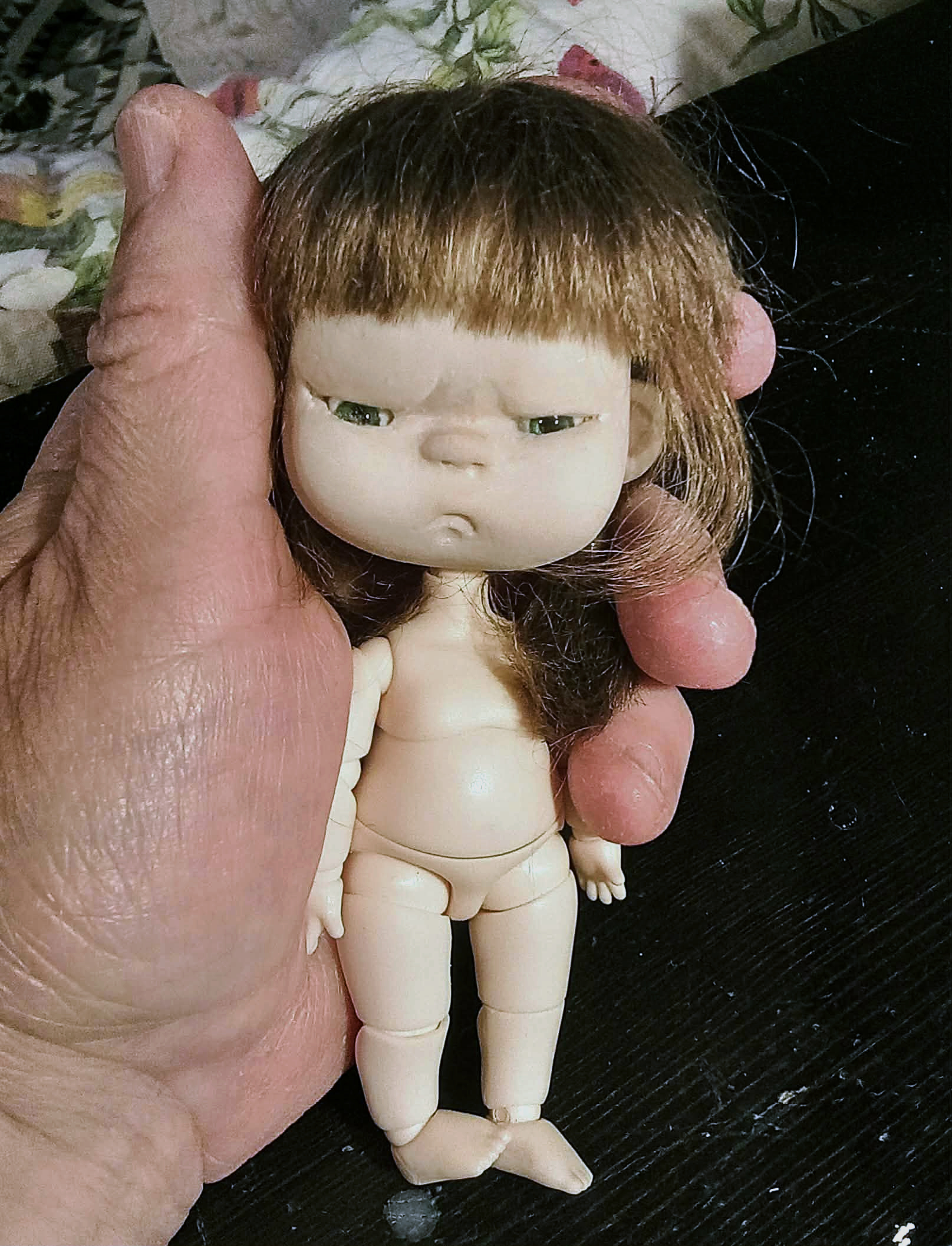 The Angry Lady Bug OOAK,5.5 inches(13cm) bjd handmade doll. - Image 6