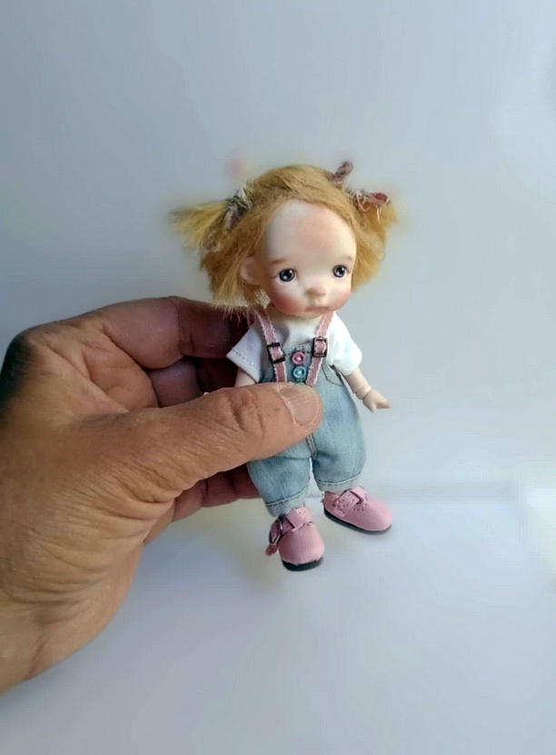The Mini Baby Rose tiny bjd doll - Image 3