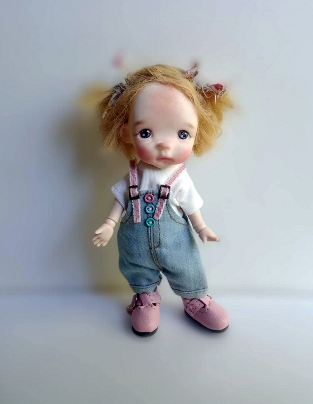 The Mini Baby Rose tiny bjd doll - Image 2