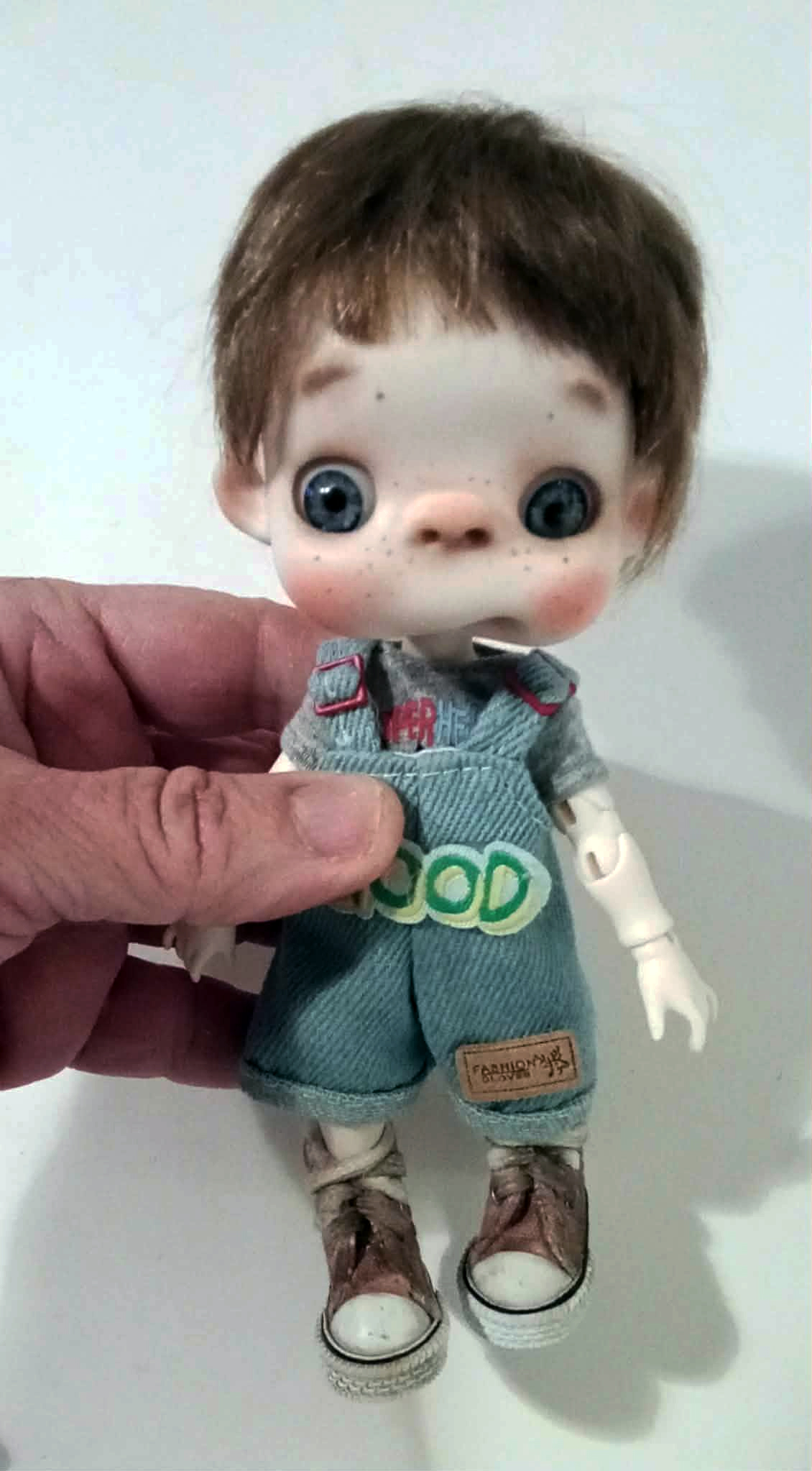 Pepe Boy doll 18cm,1/8 bjd handmade doll - Image 2