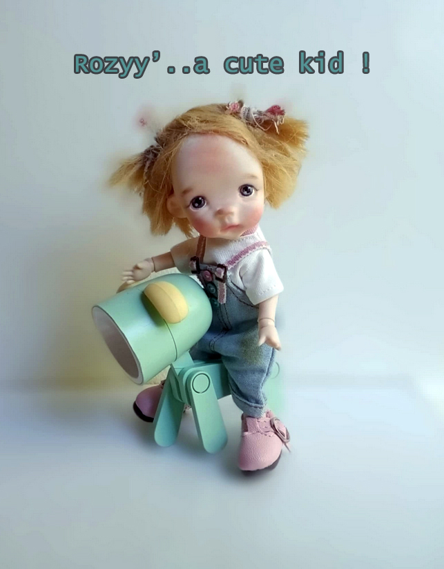 The Mini Baby Rose tiny bjd doll