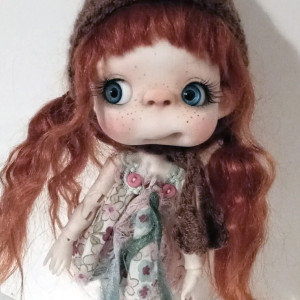 Pepe doll 18cm,1/8 bjd handmade doll