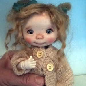 OOAK Nena'bjd handmade resin doll 9 inches-23cm