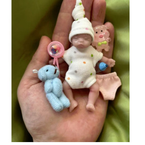 Nini 3.15 inches silicone girl with outfits