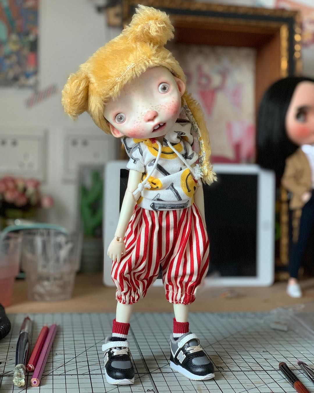 Malisa doll with faceup eyes wig as photos - Image 3
