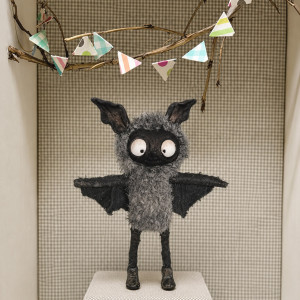 Nelson the Bat handmade,boy art doll