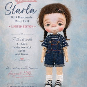 CUSTOM ORDER Starla brown hair doll