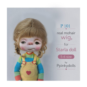 Handcrafted  Mohair Wig for Starla Doll P101