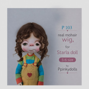 Handcrafted  Mohair Wig for Starla Doll P103