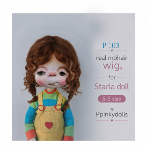 Handcrafted  Mohair Wig for Starla Doll P103