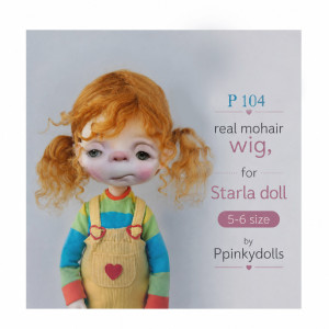 Handcrafted  Mohair Wig for Starla Doll P104