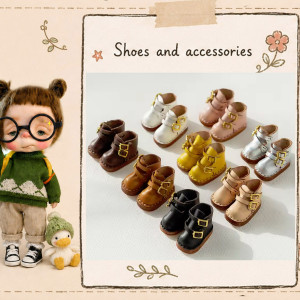 Handcrafted Leather Short boots for Starla Doll