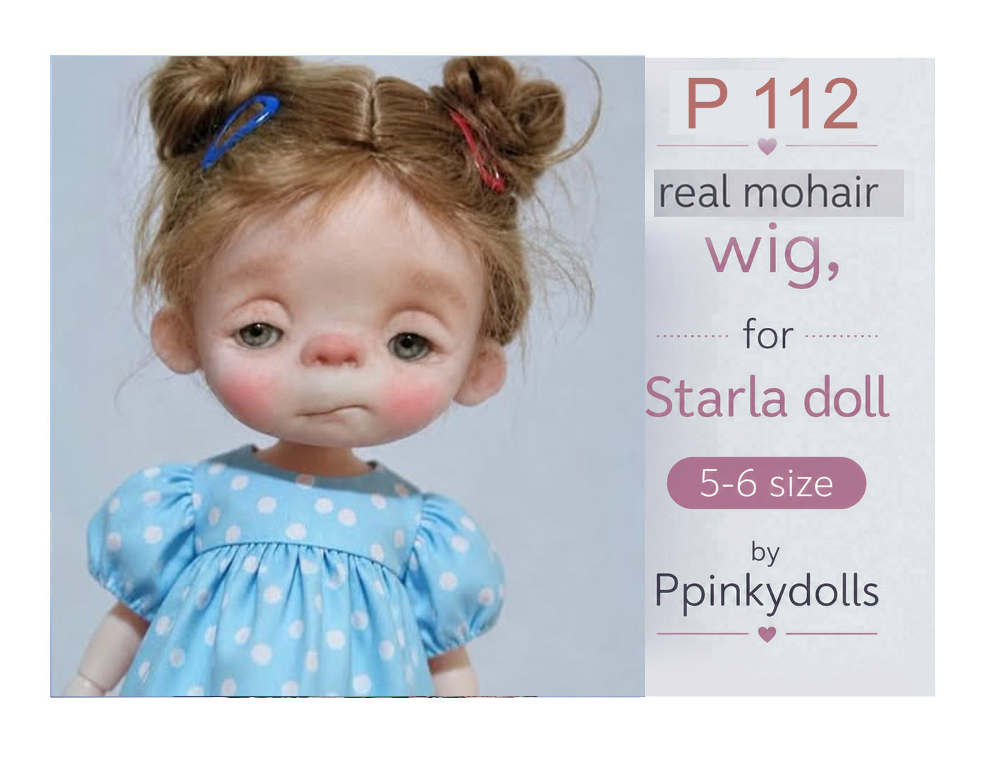 Handcrafted Wig for Starla Doll P112